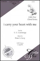 I Carry Your Heart with Me SATB choral sheet music cover